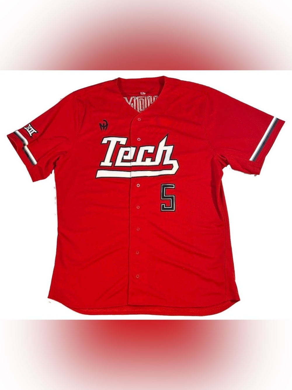 NWT Adidas Texas Tech Patrick Mahomes #5 Baseball Jersey Red XXL KE2105